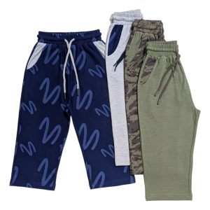 Unisex 3 Quarter Pant 4 Pcs Combo pack